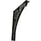 Ekena Millwork Crawley Wrought Iron Bracket, (Triple center brace), Antiqued Warm Silver 2"W x 12"D x 15"H BKTM02X12X15TCRAWS - alternate 1